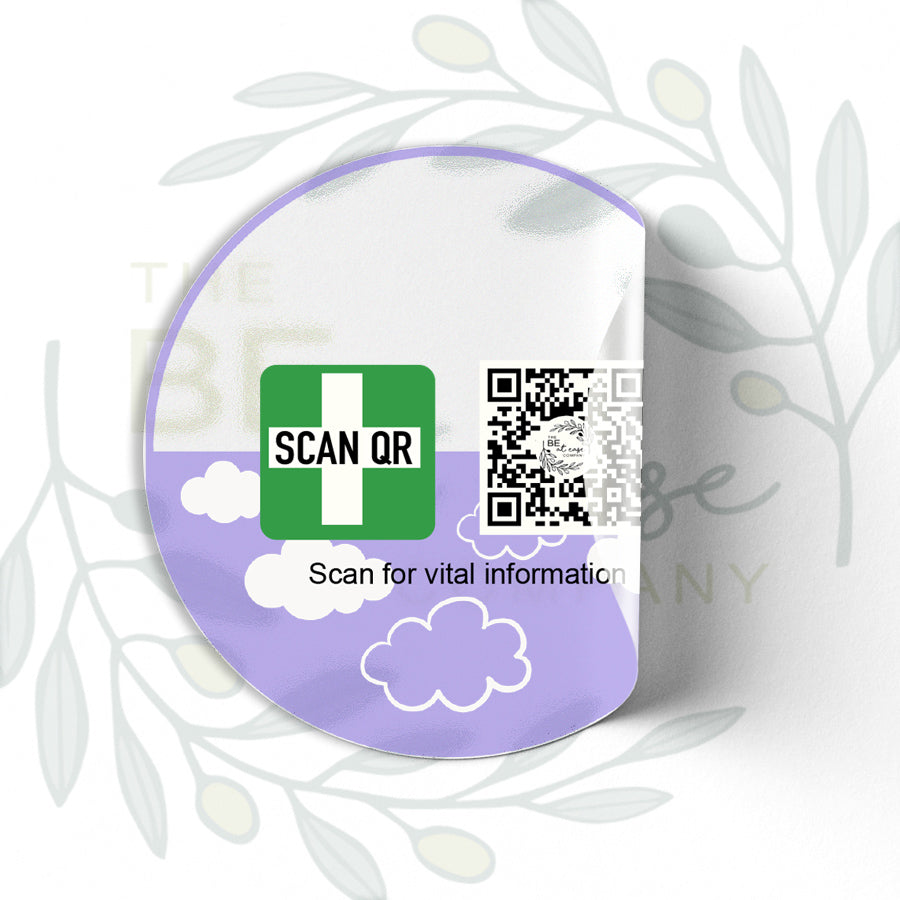 Labelling Sticker 8cm Clear