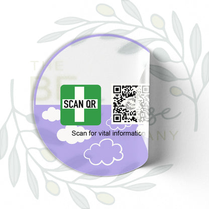 Labelling Sticker 8cm Clear
