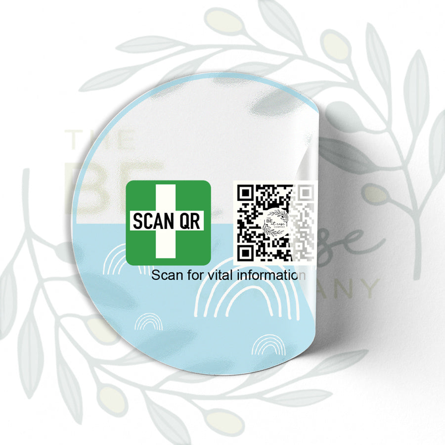 Labelling Sticker 8cm Clear