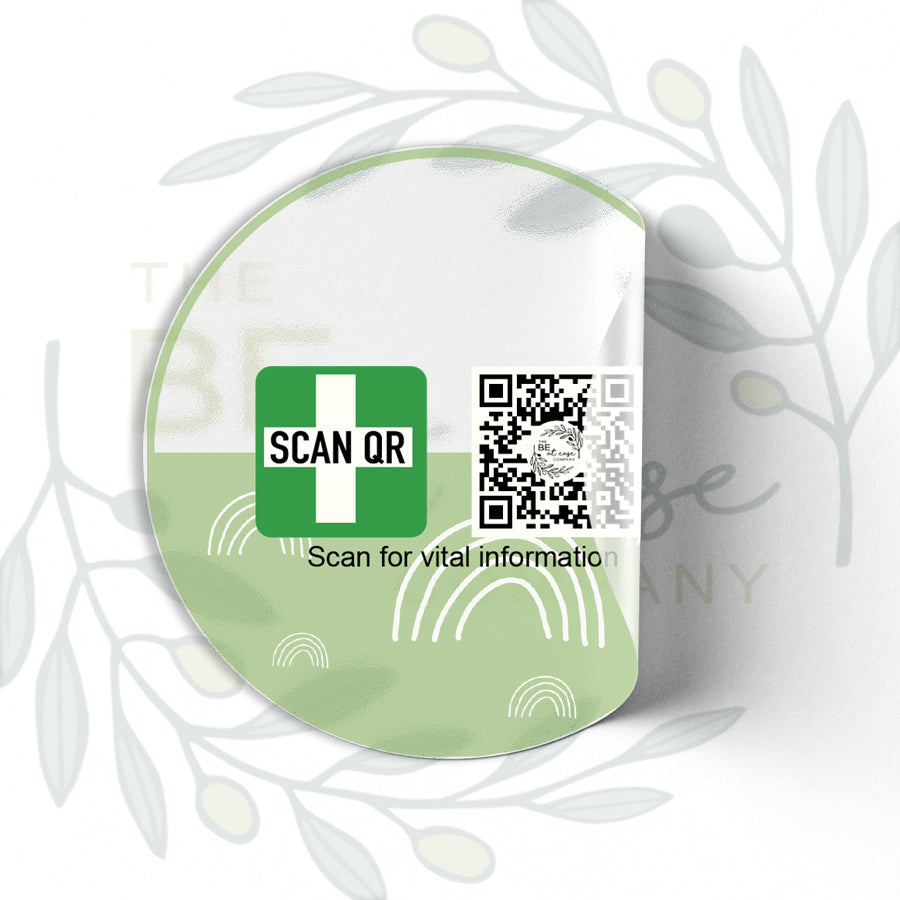 Labelling Sticker 8cm Clear