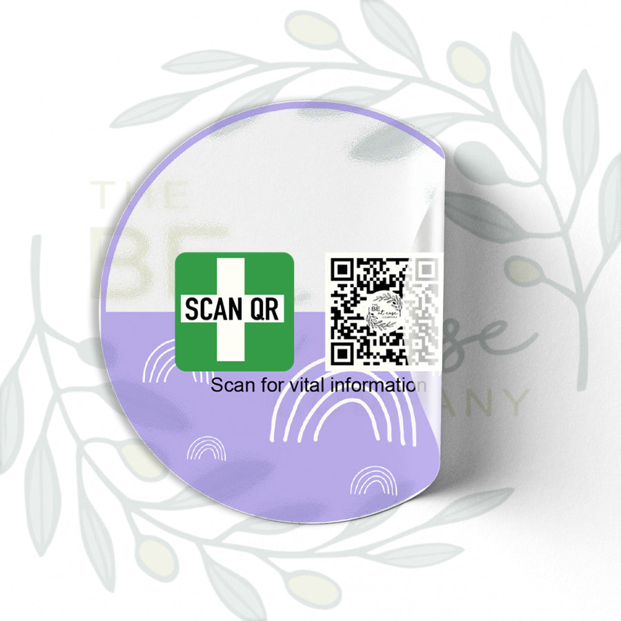 Labelling Sticker 8cm Clear