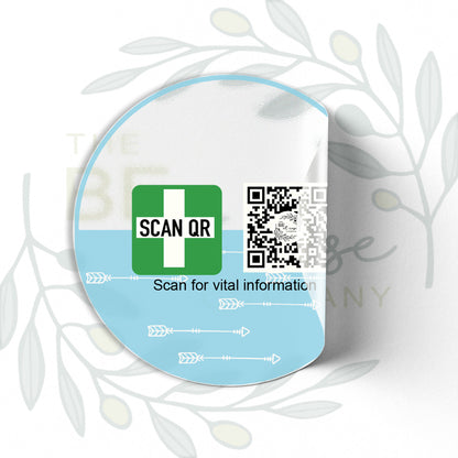Labelling Sticker 8cm Clear
