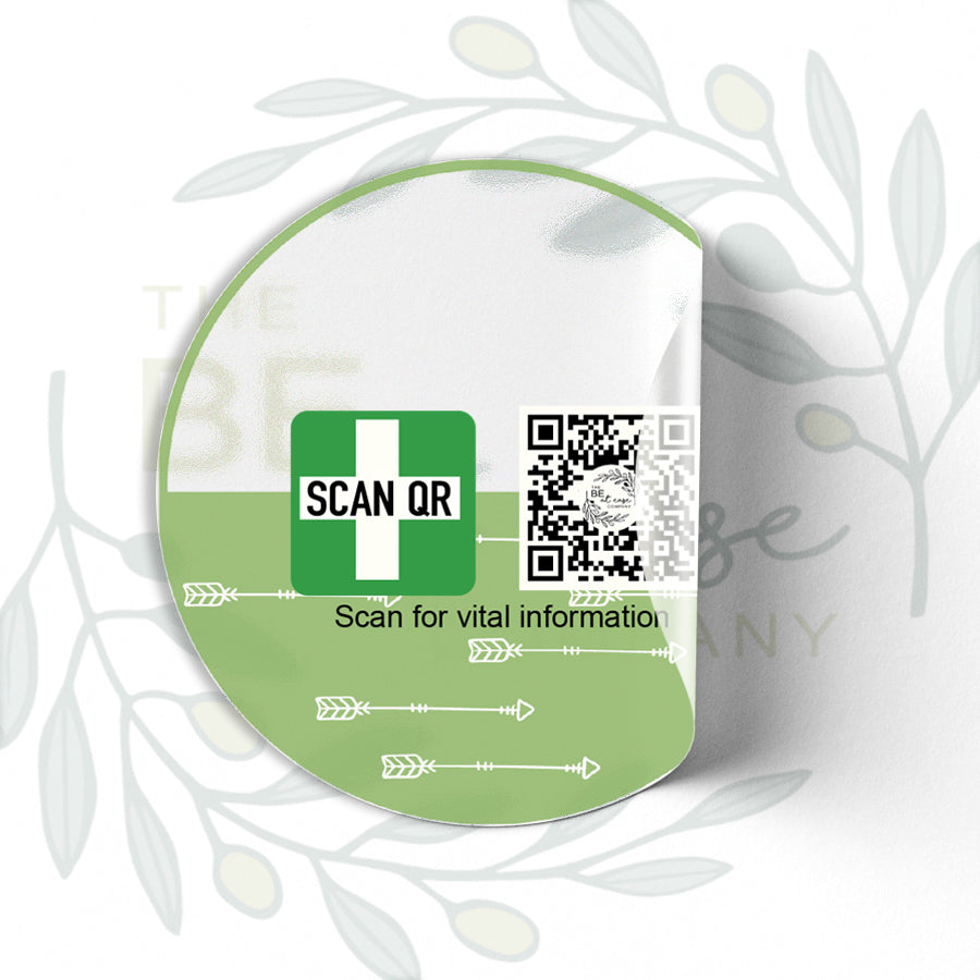 Labelling Sticker 8cm Clear