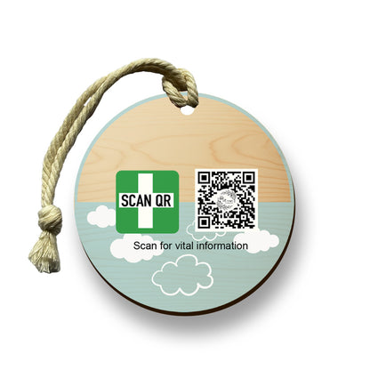 Timber Tag 8cm with Rope
