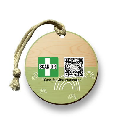 Timber Tag 5cm with optional lanyard