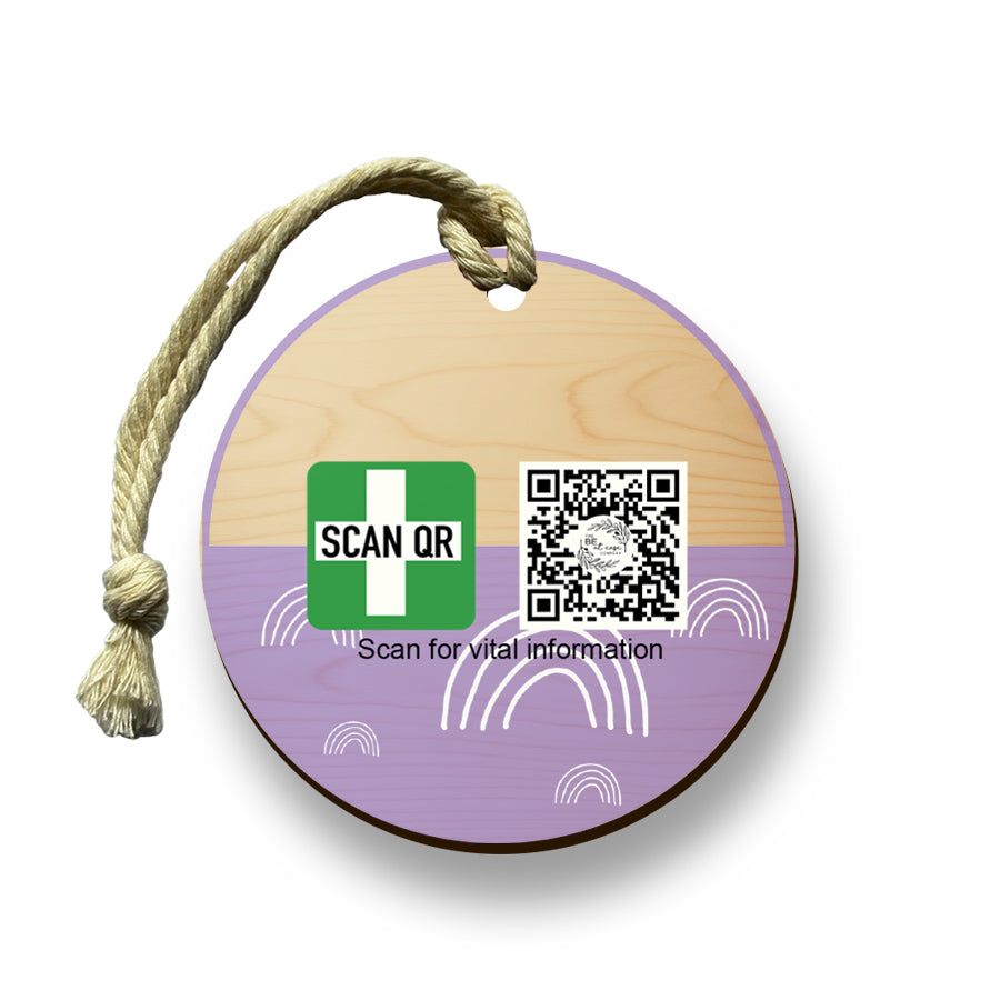 Timber Tag 5cm with optional lanyard