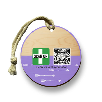 Timber Tag 8cm with Rope