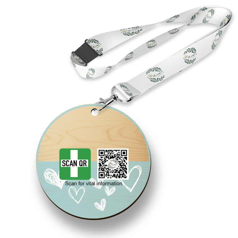 Timber Tag 5cm with optional lanyard