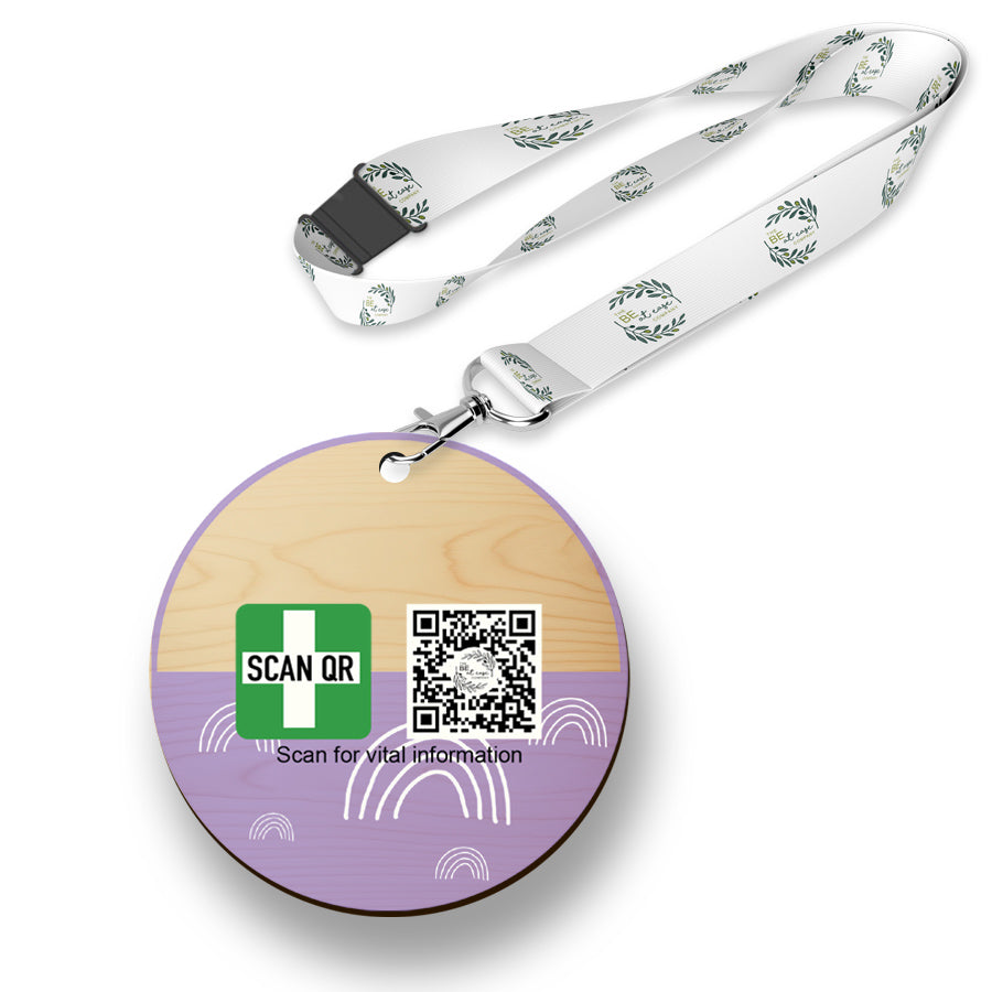 Timber Tag 5cm with optional lanyard