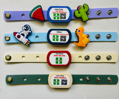 Medical & Safety ID Bracelet (Wristband) - For Children