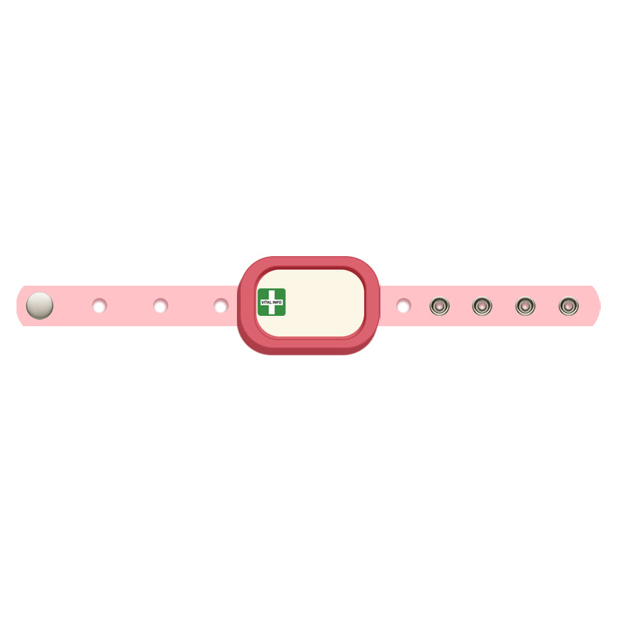 Safety & Medical Alert ID Bracelet (Wristband) - For Adults